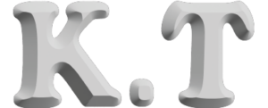 logo K.T V2 blanc